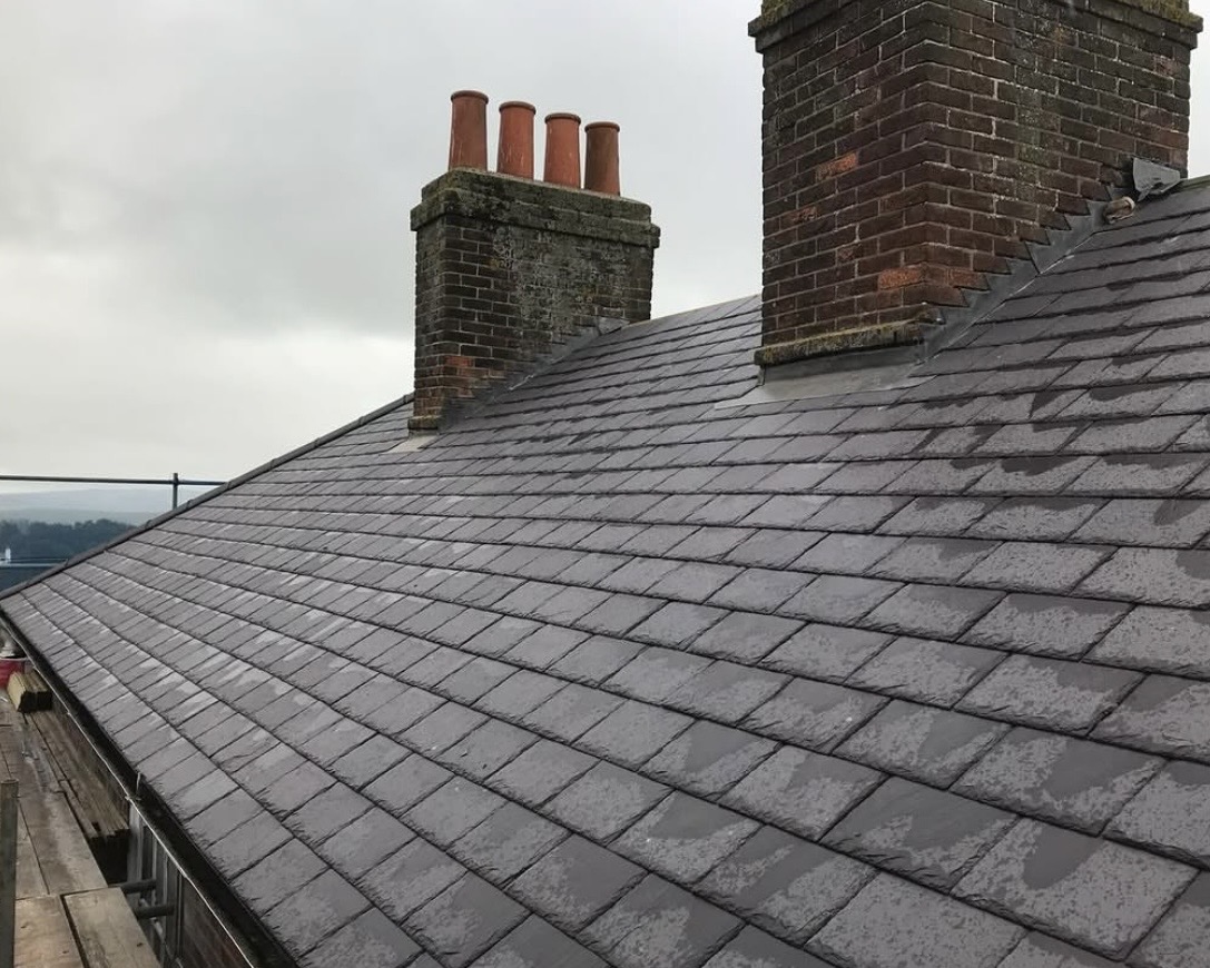 Strip & re-slate using Welsh Slate in Lewes (conservation area) — Countywide Roofing